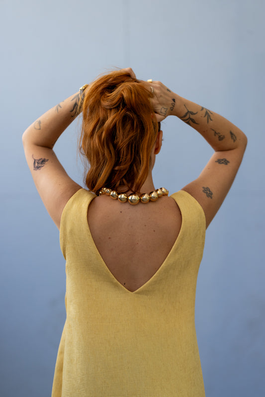 VESTIDO PACHA AMARELO