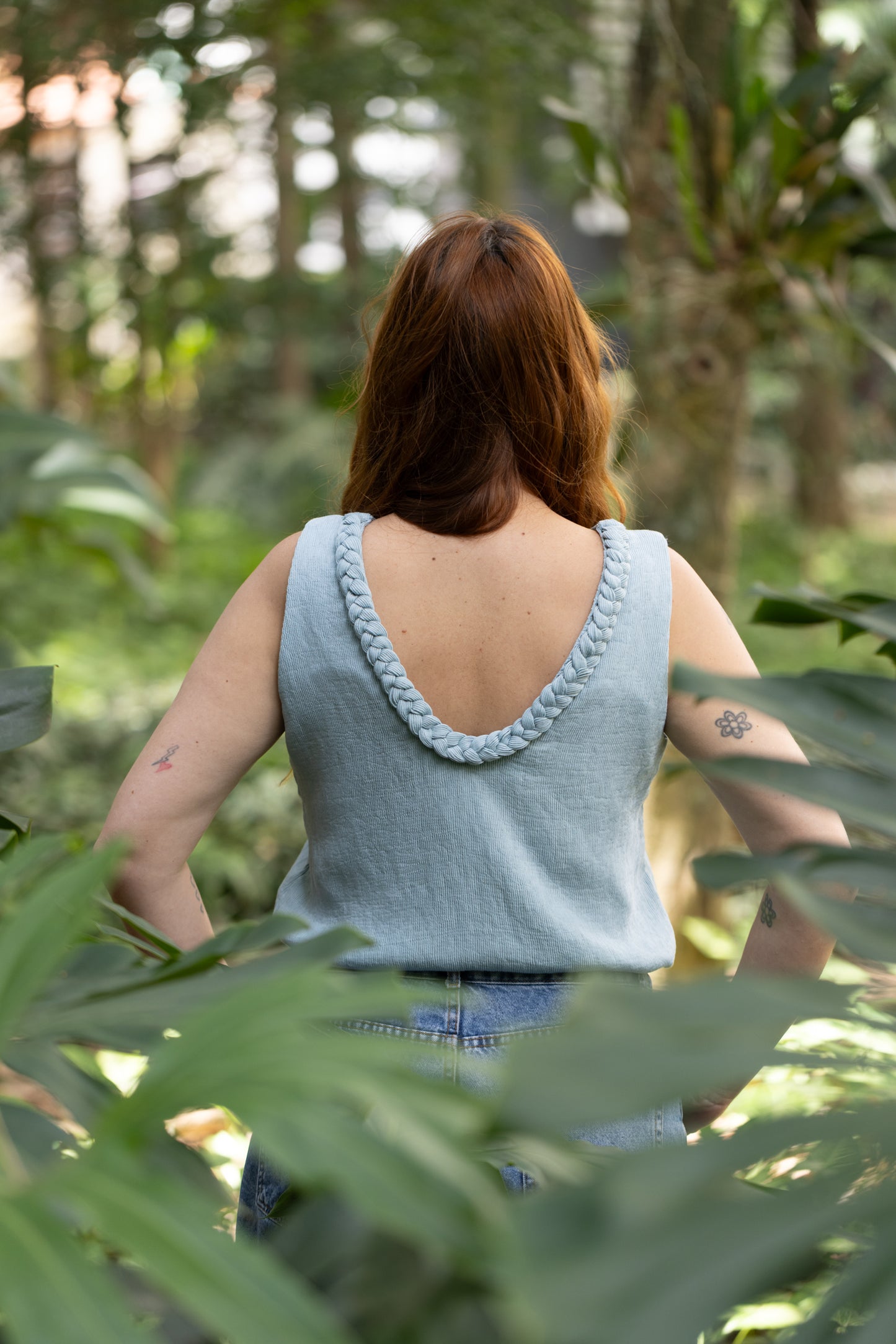 BLUSA TRANÇA AZUL