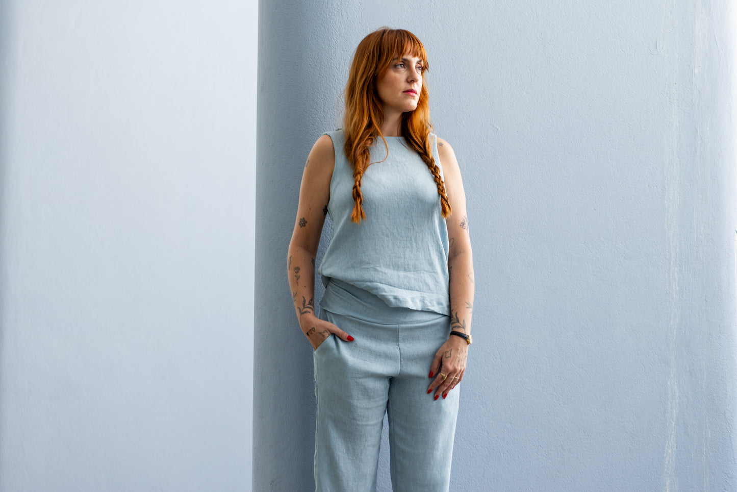 BLUSA TRANÇA AZUL