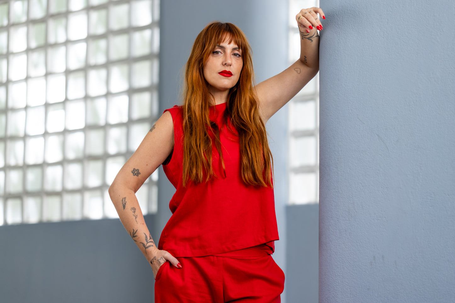 BLUSA TRANÇA VERMELHA